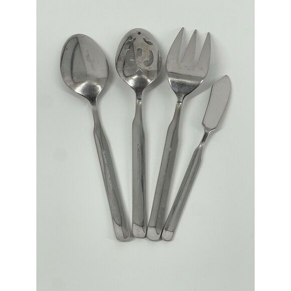 J A Henckels Zwilling Synergy Stainless Serving Set Spoons Fork Butter Spreader - Picture 7 of 9